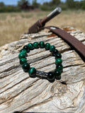 10 mm green tiger eye 7.5 inches